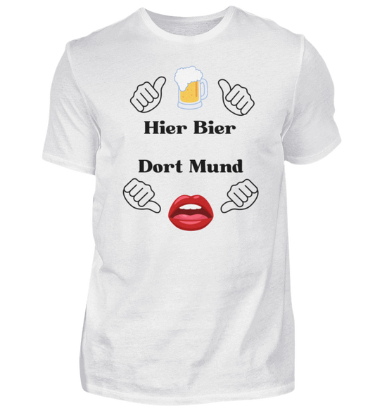 Shirt 'Hier Bier/Dort Mund'