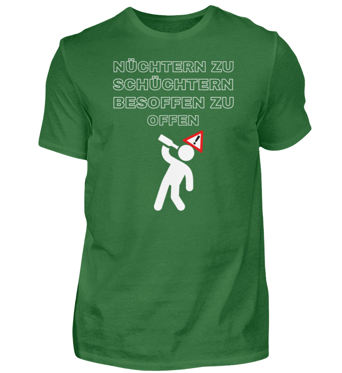 Shirt 'nüchtern zu schüchtern'