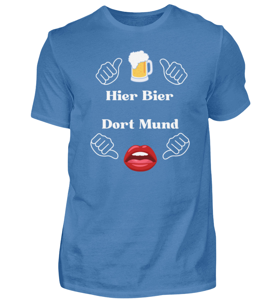 Shirt 'Hier Bier/Dort Mund'