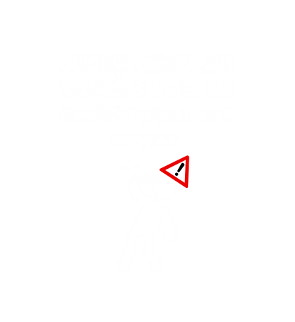 Shirt 'nüchtern zu schüchtern'