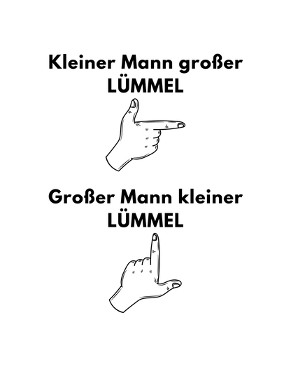 Shirt 'Kleiner Mann großer Lümmel'