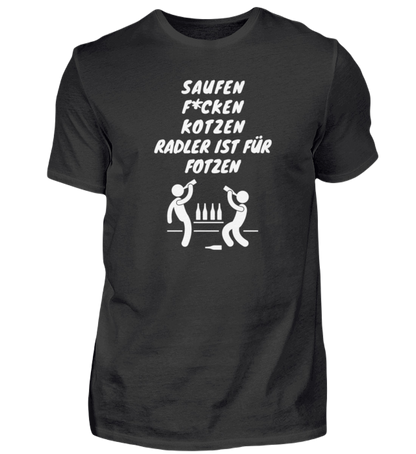 Shirt 'Saufen, F*cken, Kotzen'