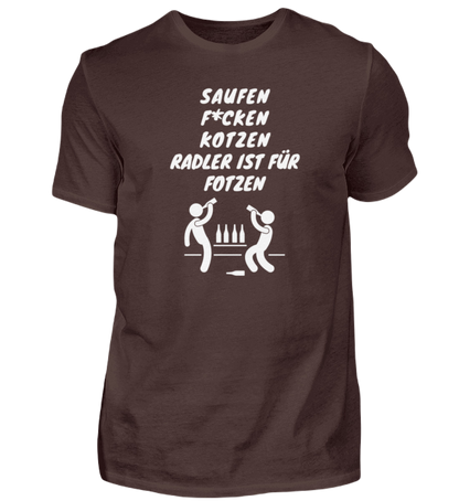 Shirt 'Saufen, F*cken, Kotzen'