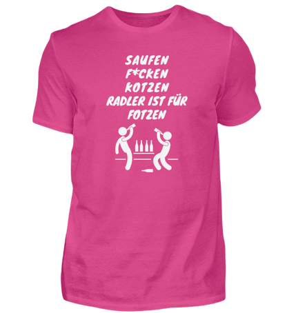 Shirt 'Saufen, F*cken, Kotzen'