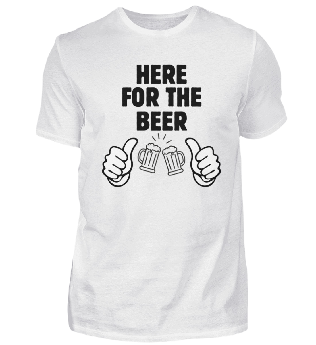 Shirt 'here for the beer'