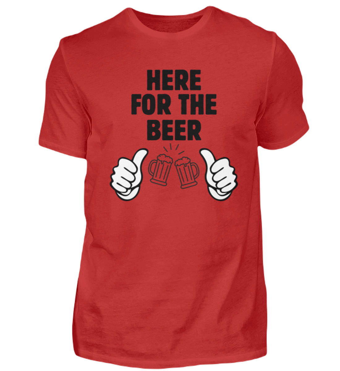 Shirt 'here for the beer'