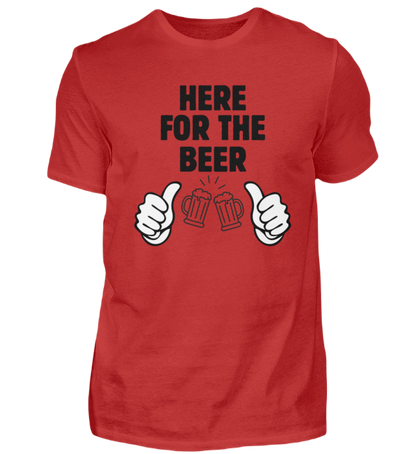 Shirt 'here for the beer'