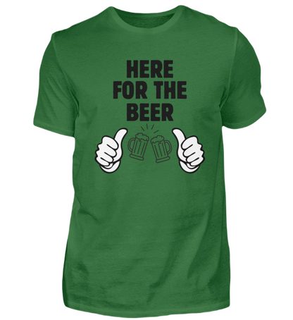 Shirt 'here for the beer'