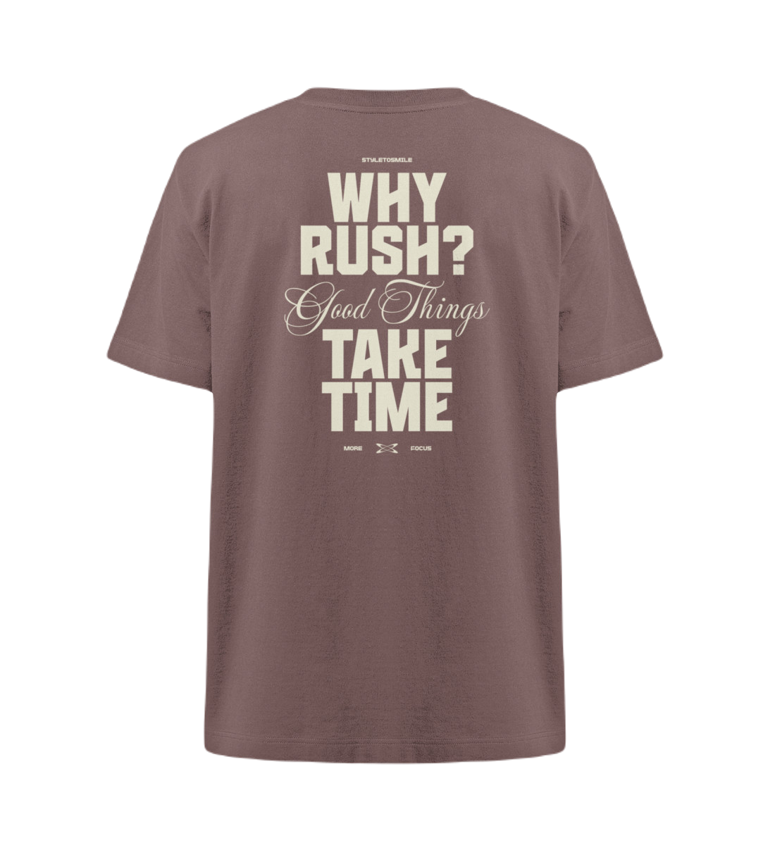 Oversized 'Why Rush? Take Time'