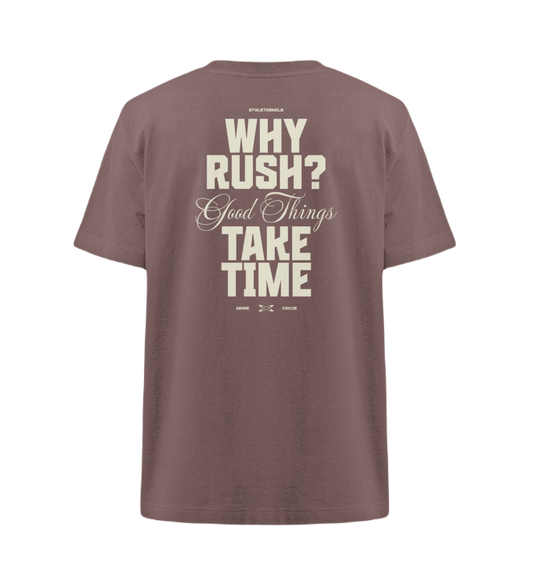 Oversized 'Why Rush? Take Time'