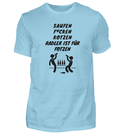 Shirt 'Saufen, F*cken, Kotzen'