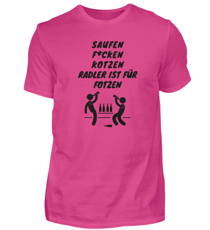 Shirt 'Saufen, F*cken, Kotzen'