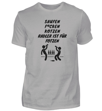 Shirt 'Saufen, F*cken, Kotzen'