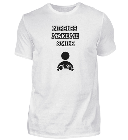 Shirt 'Nipples make me Smile'
