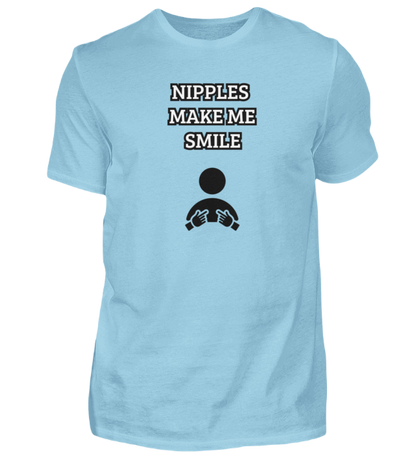Shirt 'Nipples make me Smile'