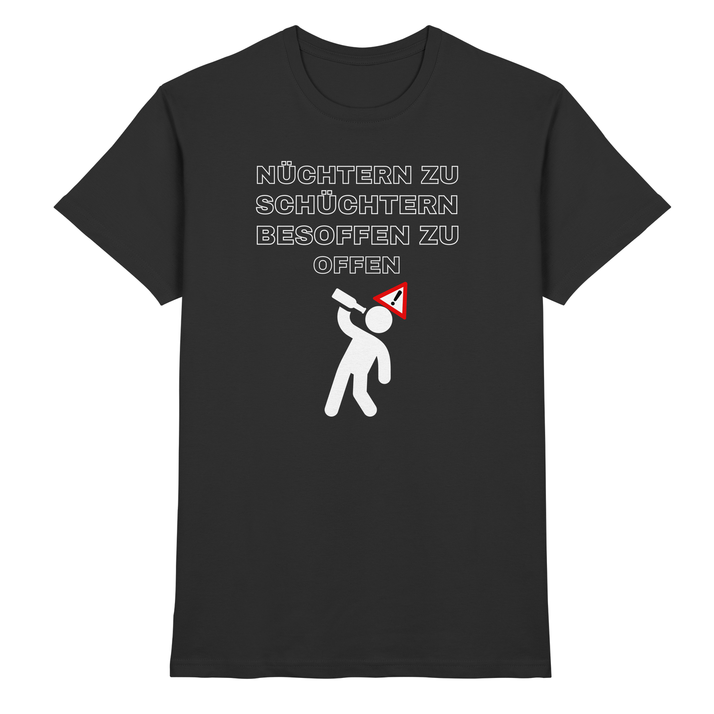Shirt - 'besoffen zu offen'