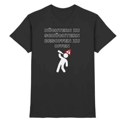 Shirt - 'besoffen zu offen'
