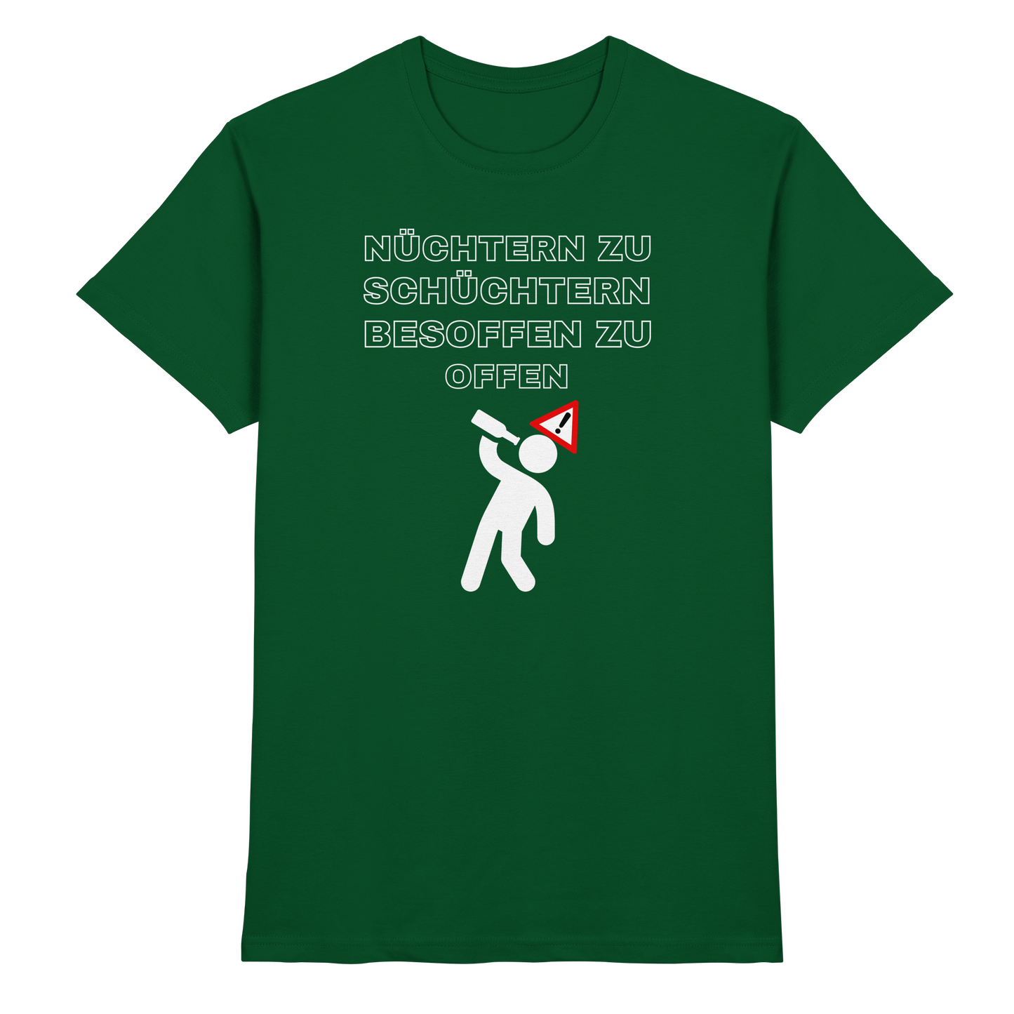 Shirt - 'besoffen zu offen'