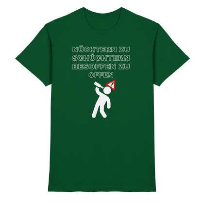 Shirt - 'besoffen zu offen'