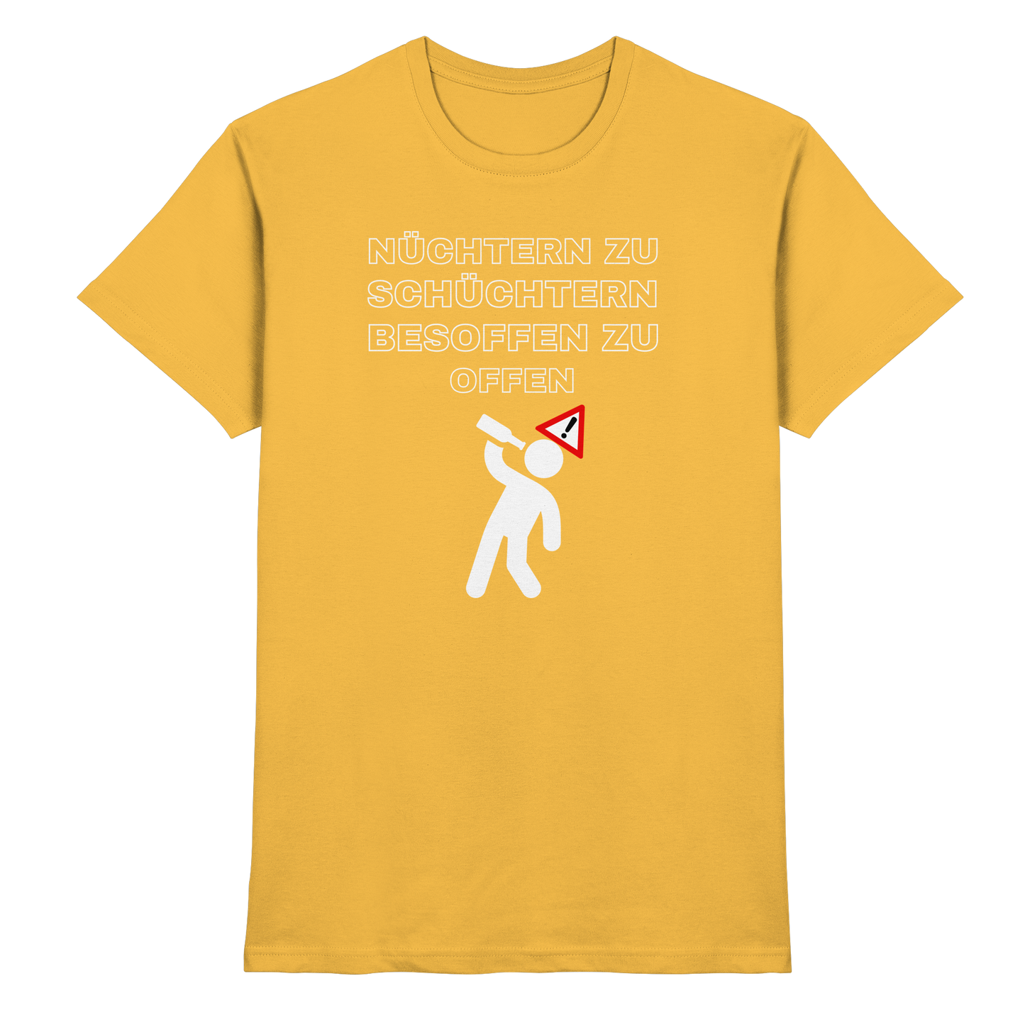 Shirt - 'besoffen zu offen'