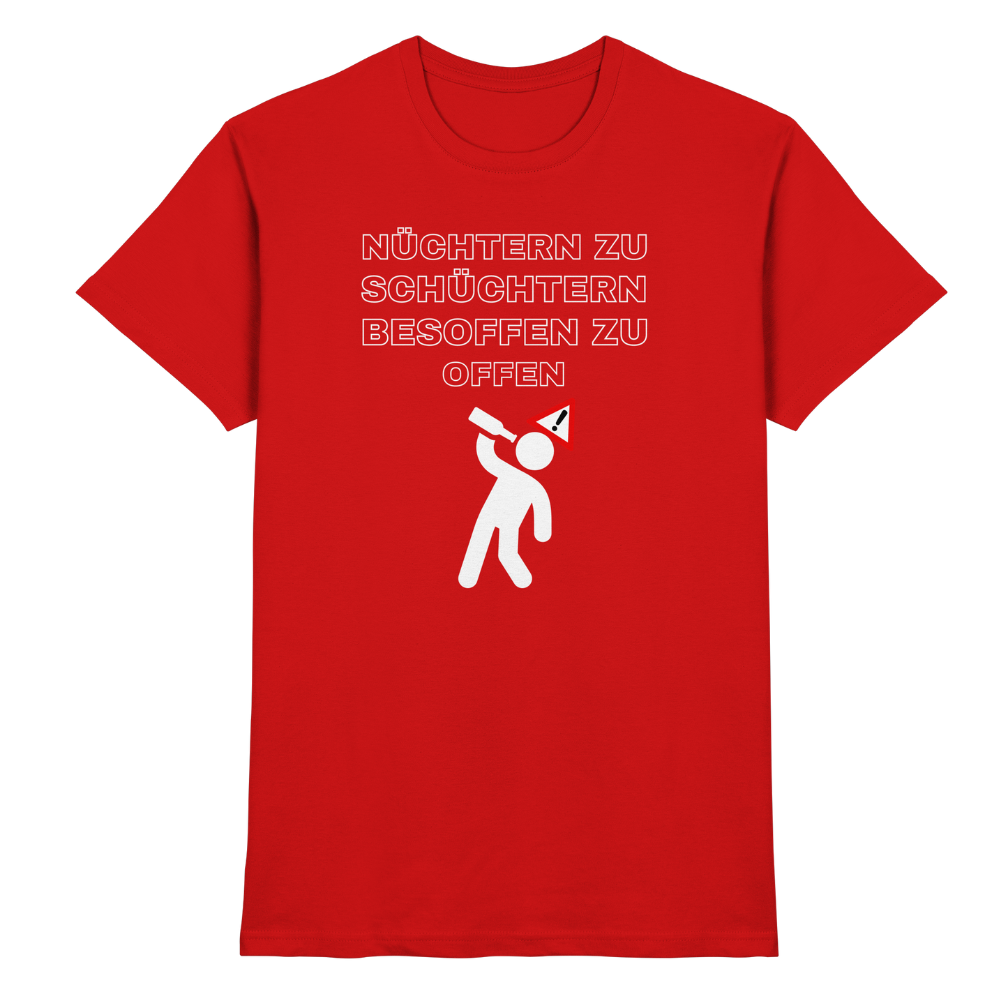 Shirt - 'besoffen zu offen'